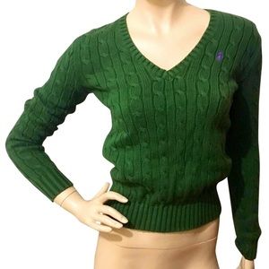 Vintage Ralph Lauren Thick Cable Knit Cotton Sweater